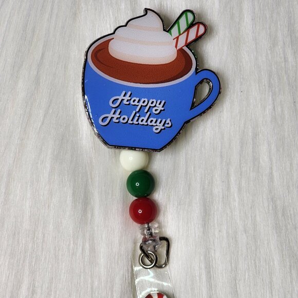 Hot Chocolate Retractable Badge Reel - Picture 1 of 3